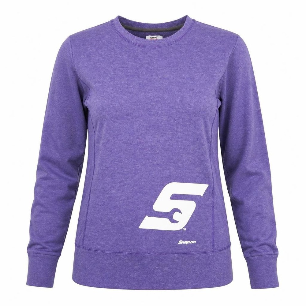 Snap On Sweatshirt Womens L Purple Workwear Utility Tactical Construction Gorp